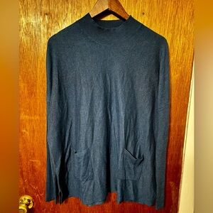 Navy Foe Turtle Neck Sweater